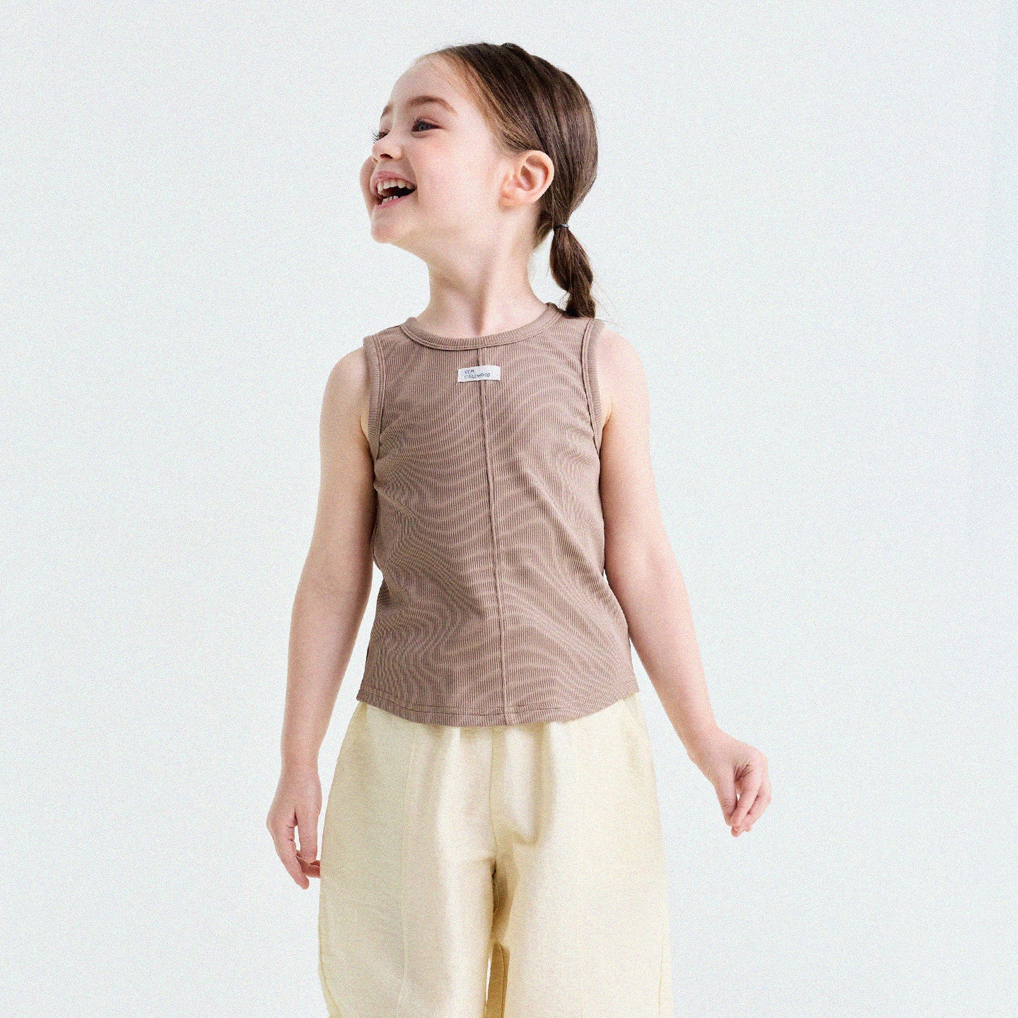 Ribbed Cotton Tank Top センターシーム ノースリーブトップス【mh0013190】