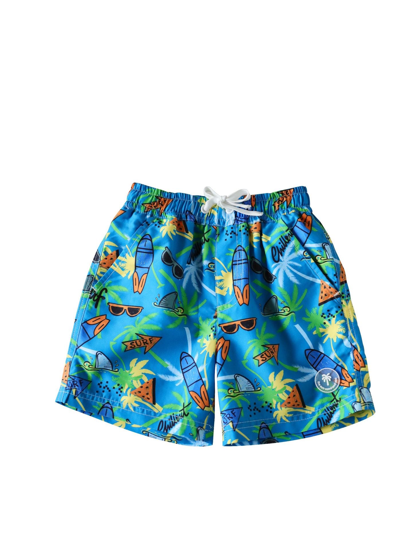 Traje de baño de manga larga fluorescente UPF50 Plus Traje de baño de manga larga [mh0012591]