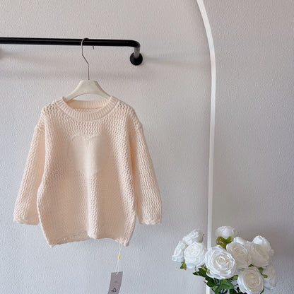 -キッズトップス ハートニットセーター 2カラー【mh0007268】 - mamahalo shop - ニット・セーター -  べビー服 - 子供服 - 男の子 - 女の子