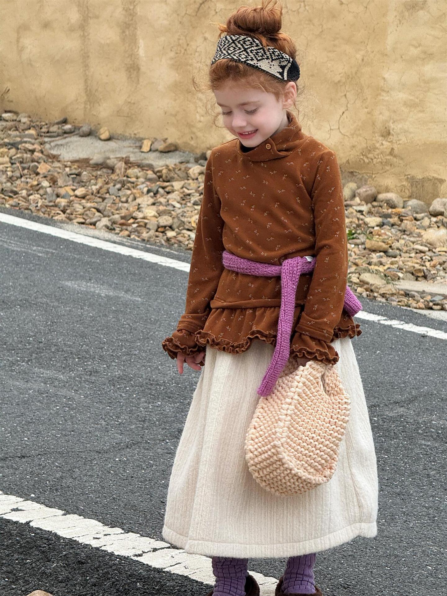 ミモレ丈スカート ウールタッチ 無地 Aライン 大人可愛い カジュアル【mh0011733】