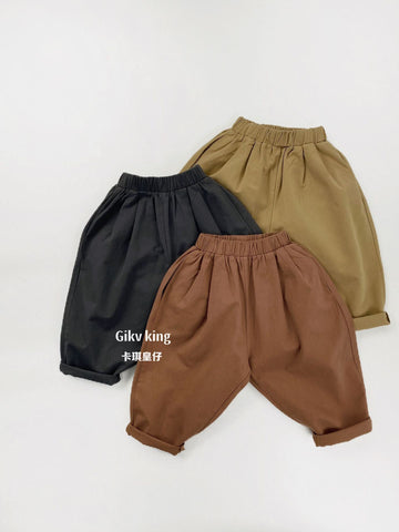 Cotton Loose Fit Straight Leg Pants コットン ロングパンツ【mh0012560】