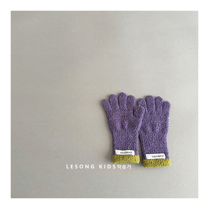 キッズ手袋 ミトン バイカラー ニット グローブ【mh0011820】