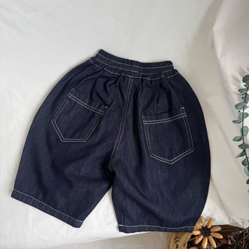 Lightweight Balloon Denim デニム ワイドカプリパンツ【mh0013640】