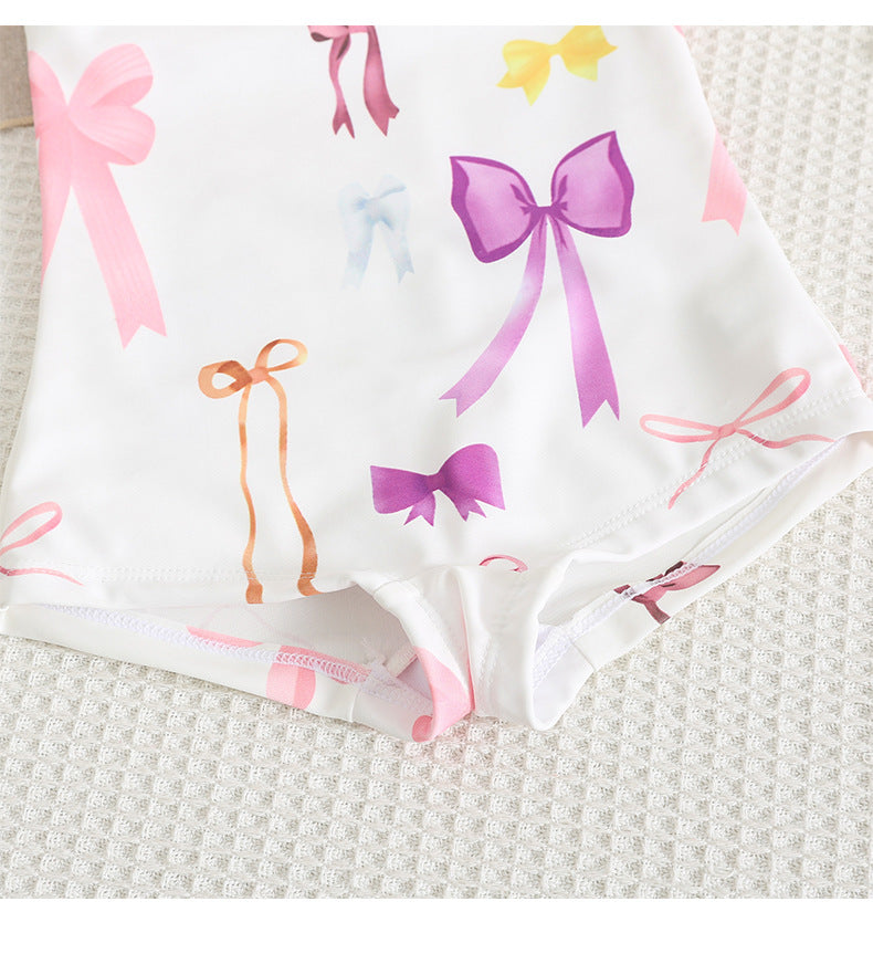 UPF50 Plus Ribbon Ruffled One-piece リボン フリル 水着【mh0012606】