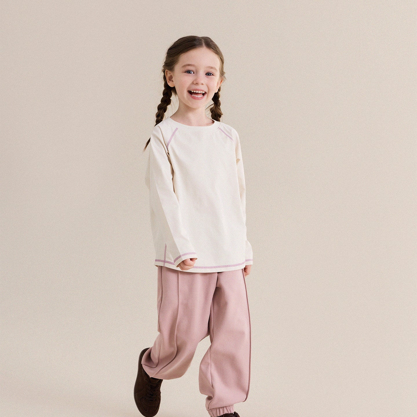 Kids' Junior Color-Block Raglan Sleeve Quick Dry Long Sleeve T-Shirt [mh0013984]
