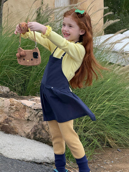 リブレギンスパンツ 厚手 シンプル ベーシック【mh0011760】