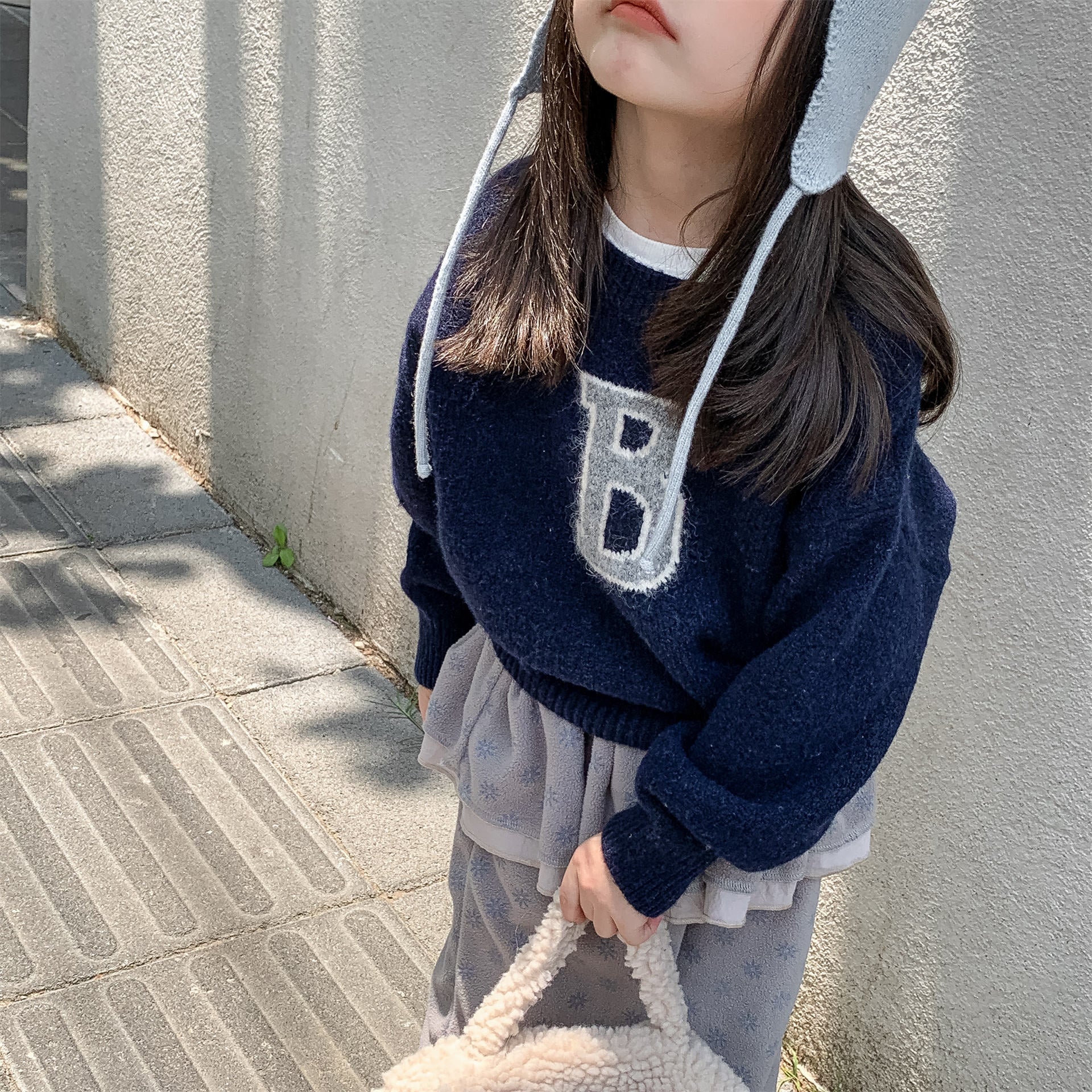 -ビッグワッペンニットセータープルオーバー【mh0010813】 - mamahalo shop - ニット・セーター -  べビー服 - 子供服 - 男の子 - 女の子