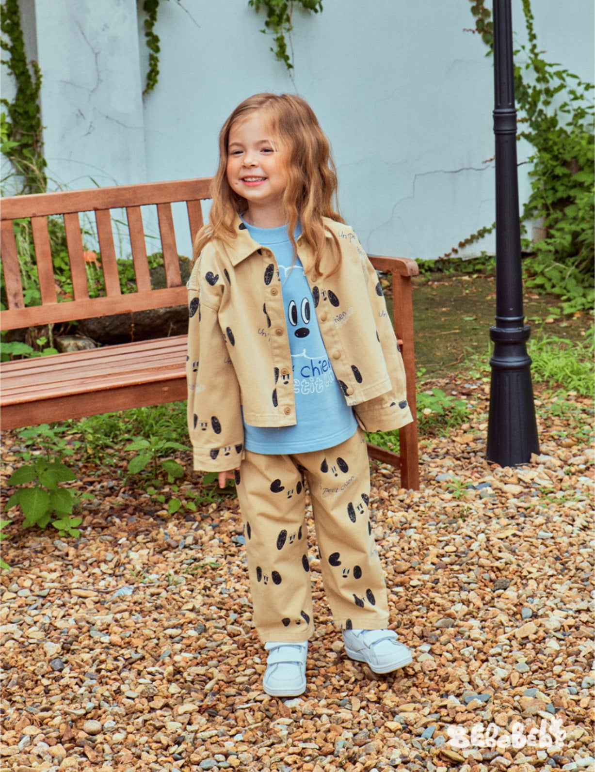 -ドッグ柄ジャケット/犬プリントスウェット/いぬ柄パンツ【mh0010984】 - mamahalo shop - 長袖セットアップ -  べビー服 - 子供服 - 男の子 - 女の子