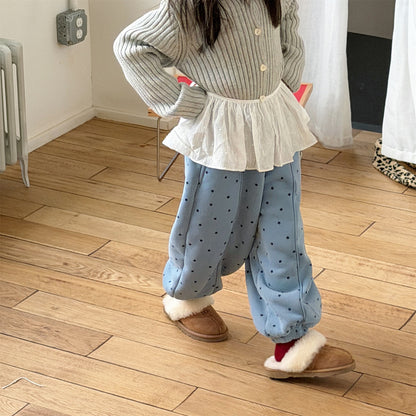 裏ボアスウェットパンツ 星スタープリント 暖パン ジャージ【mh0011907】