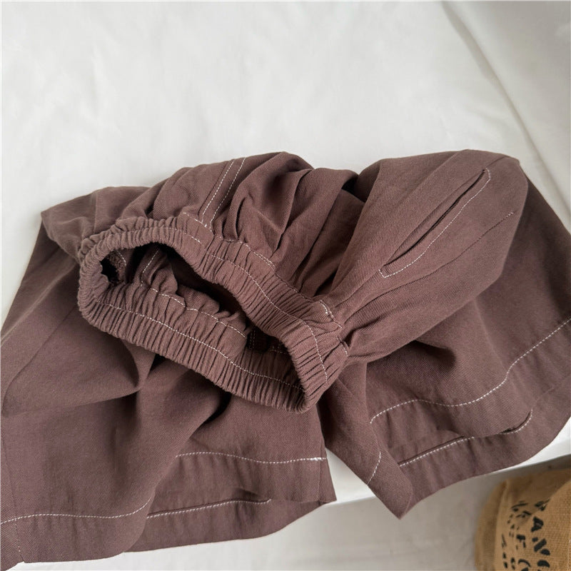 Stitch Details Loose Shorts ステッチ ハーフパンツ【mh0013647】