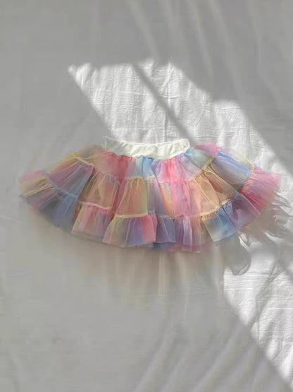 Rainbow Tulle Skirt レインボーチュールスカート【mh0012937】