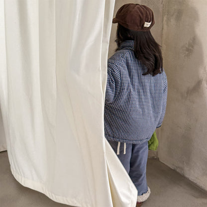 チェック柄ジャケット コート 中綿入り アウター【mh0011901】