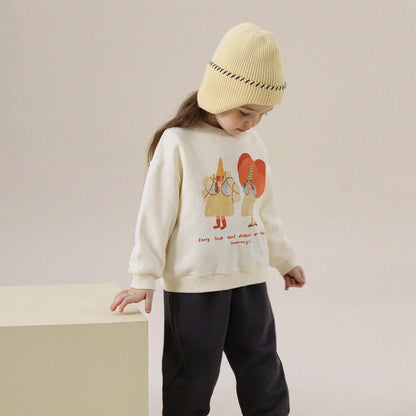 -アニマルプリント長袖スウェットトレーナー【mh0011297】 - mamahalo shop - トレーナー・フーディ -  べビー服 - 子供服 - 男の子 - 女の子