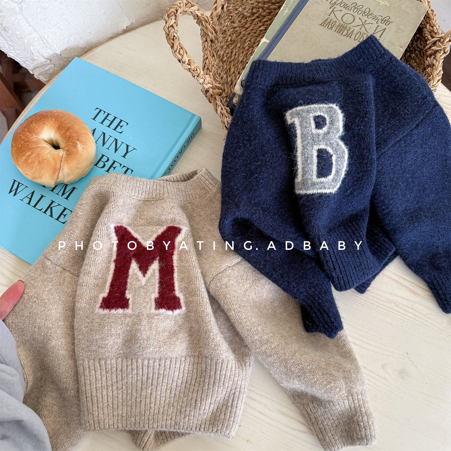 -ビッグワッペンニットセータープルオーバー【mh0010813】 - mamahalo shop -  -  べビー服 - 子供服 - 男の子 - 女の子