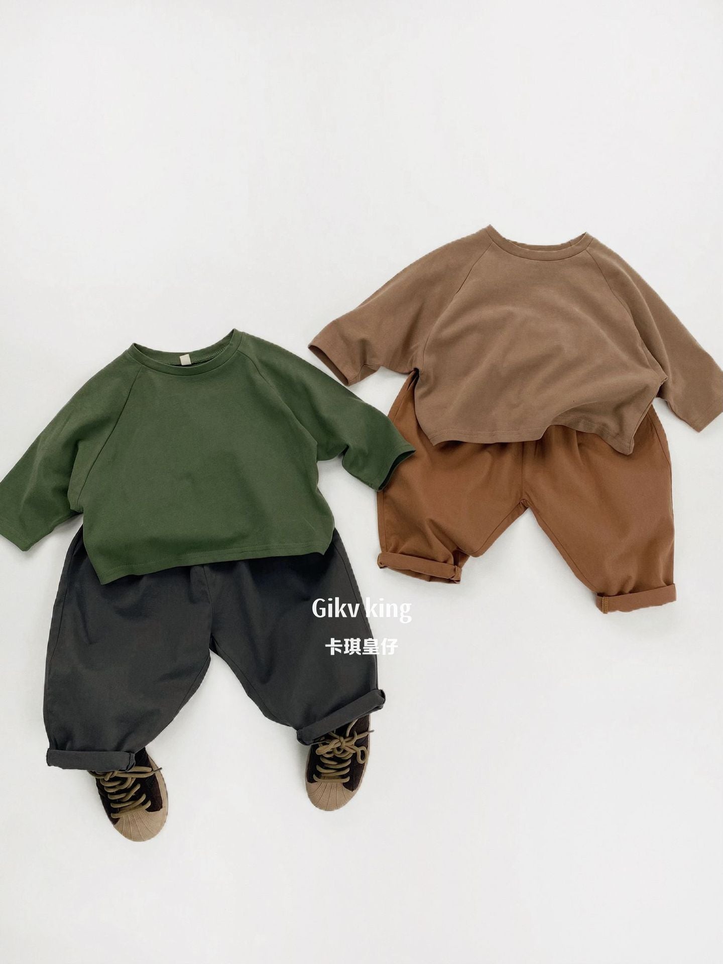 Cotton Loose Fit Straight Leg Pants 【mh0012560】