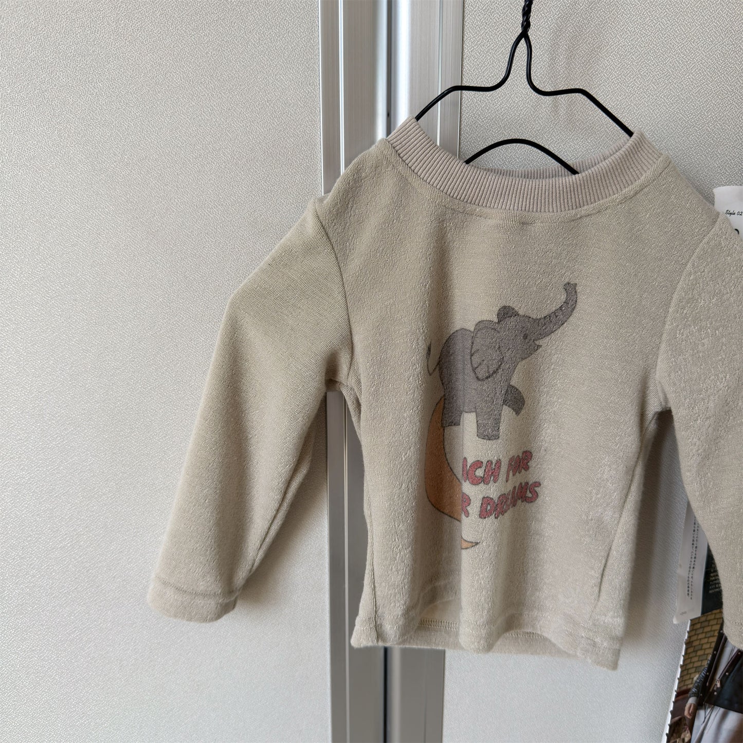 Kids Elephant Print Long Sleeve T-shirt [mh0014054]