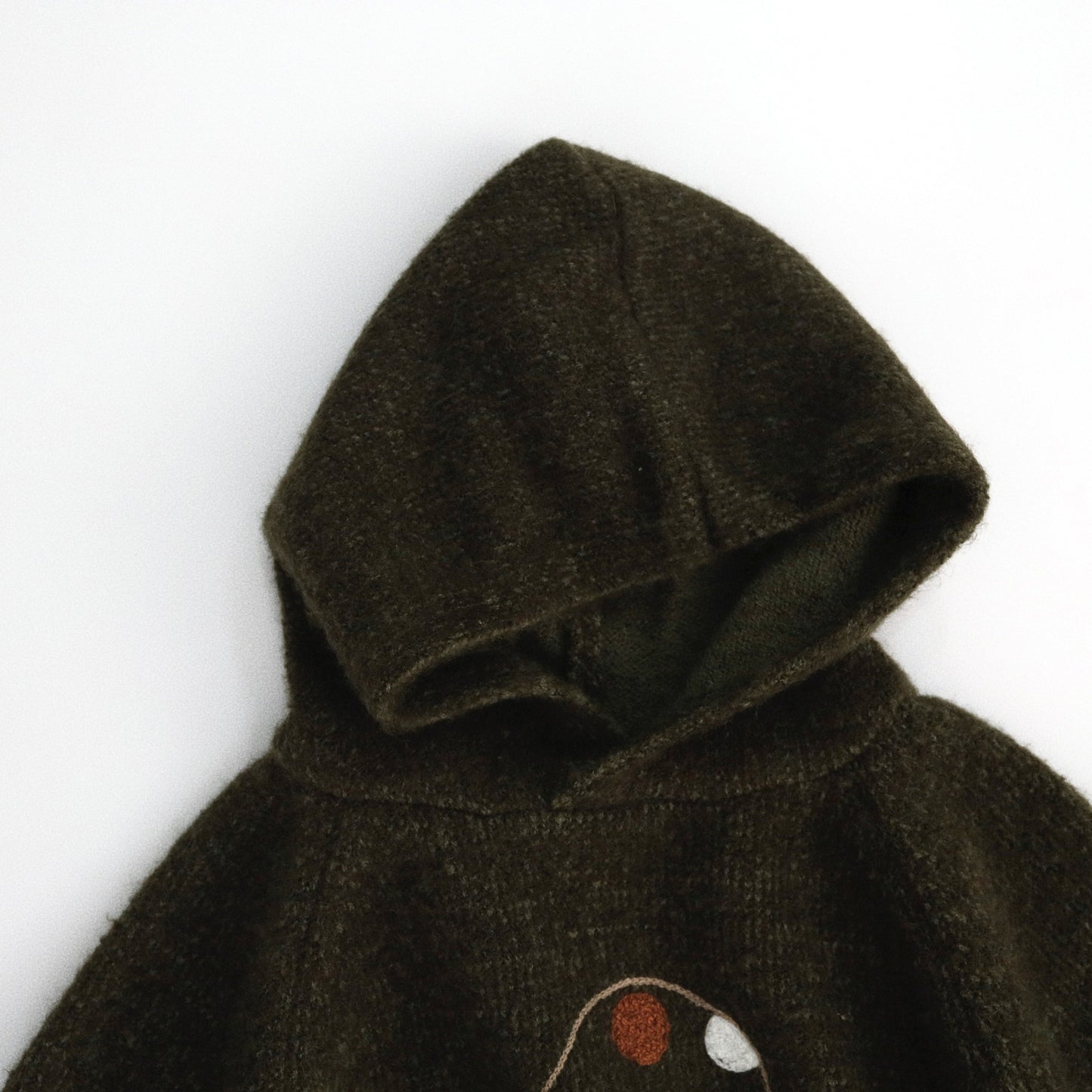 ニットフーディ きのこ フード付き パーカー プルオーバー【mh0011780】