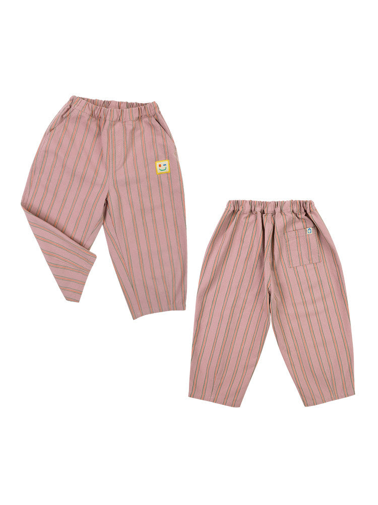 Pantalones cónicos a rayas para niños, estilo casual [mh0014198]