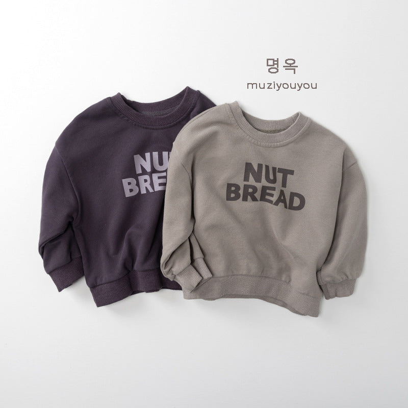 -ロゴプリントスウェットシャツ【mh0010858】 - mamahalo shop - トレーナー・フーディ -  べビー服 - 子供服 - 男の子 - 女の子