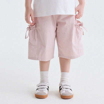 Ribbon Detail Cropped Pants リボン ハーフパンツ【mh0013179】