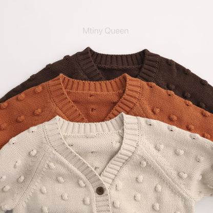 Popcorn Knit Cotton Cardigan ポップコーン コットン カーディガン【mh0012506】