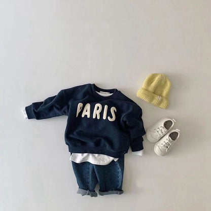 Baby Logo Print Long-Sleeve Sweatshirt [mh0000957]