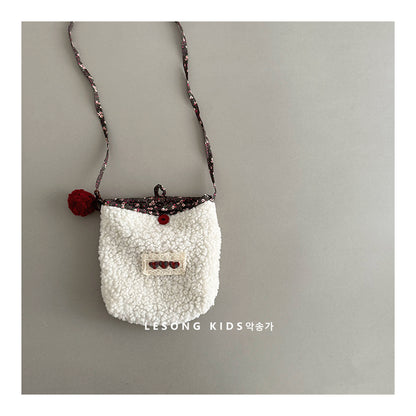 ベビーキッズバッグ ボアフリース ポシェット ポーチ 鞄【mh0011816】