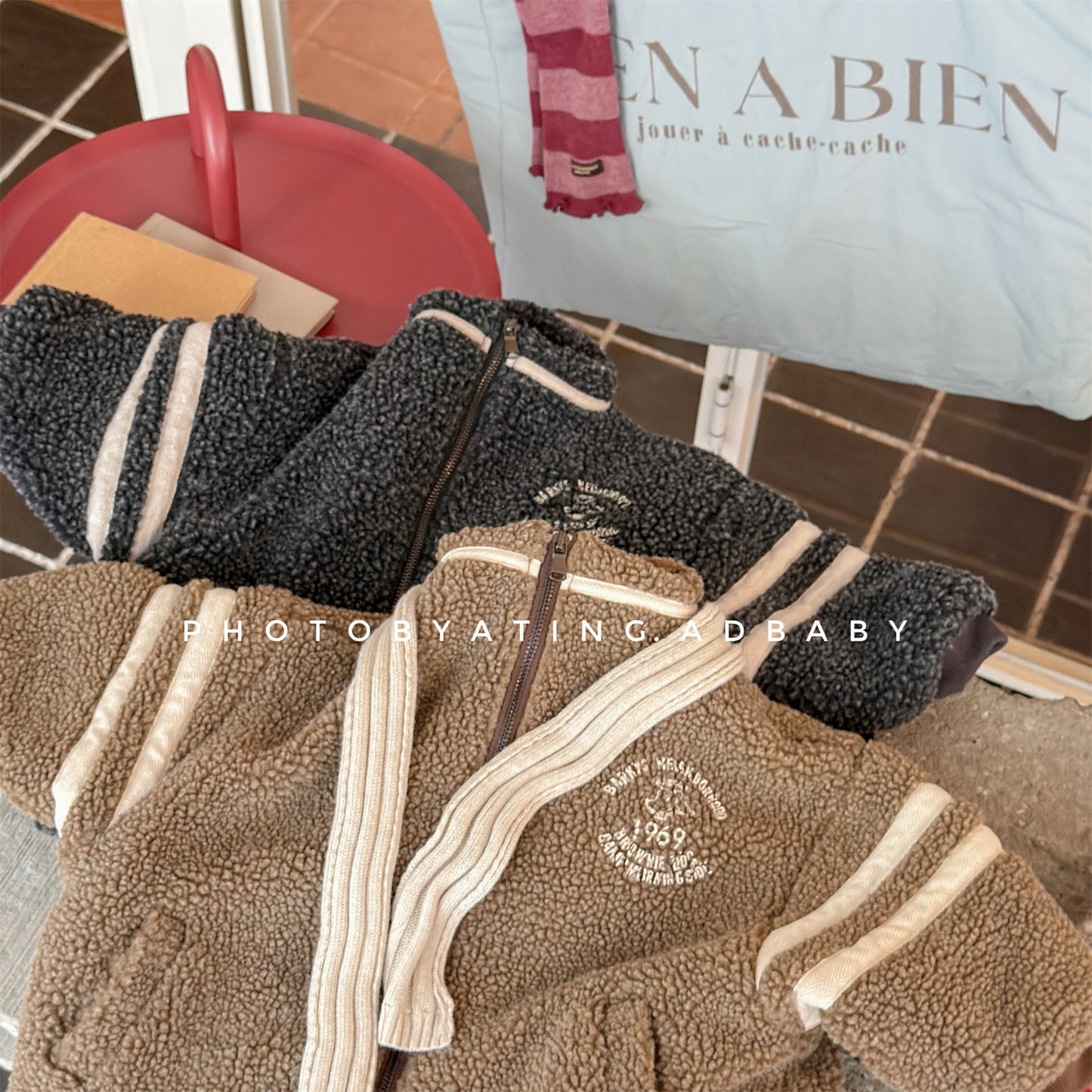 ボアフリースジャケット ダブルライン ジップアップ ボアブルゾン【mh0011903】