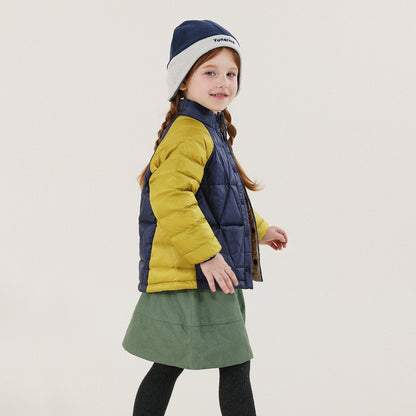 -キッズ ダウンジャケット 90%ホワイトダックダウン 撥水 軽量 アウター【mh0011344】 - mamahalo shop - ショートコート・ジャケット・ジャンパー -  べビー服 - 子供服 - 男の子 - 女の子