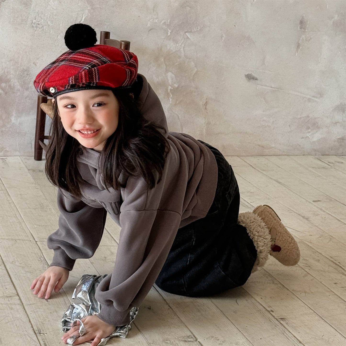 フーディスウェットトレーナー フード付き ロゴプリント パッチワーク【mh0011909】