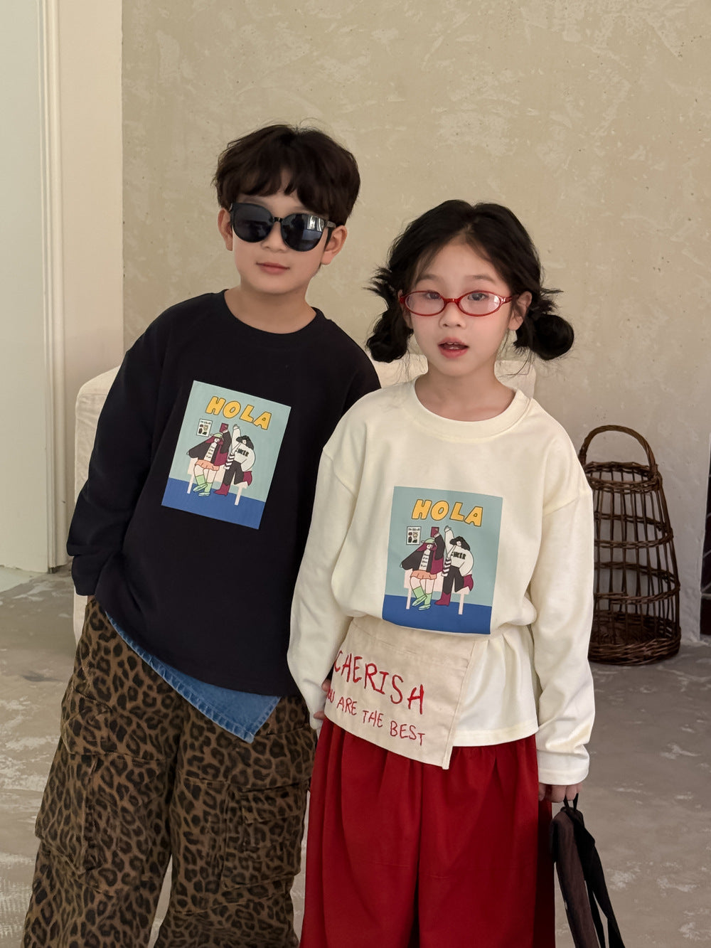 -アルファベットプリント長袖Tシャツ【mh0010760】 - mamahalo shop - 半袖Tシャツ -  べビー服 - 子供服 - 男の子 - 女の子