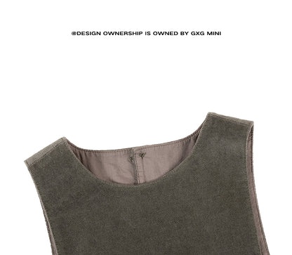 -ノースリーブワンピース コーデュロイ Aライン ジャンパースカート 丸首【mh0011319】 - mamahalo shop - ノースリーブワンピース -  べビー服 - 子供服 - 男の子 - 女の子