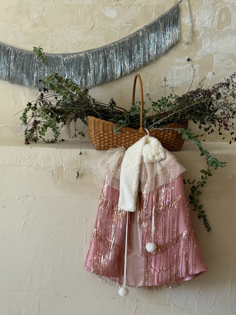 Princess Robe, Sequined Tulle Cape, Princess Style [mh0011896]