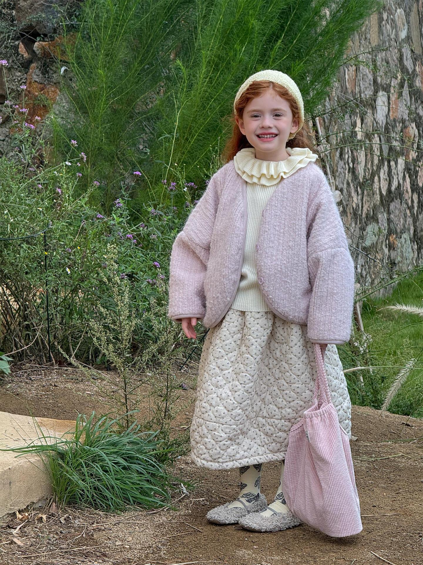 キルティングスカート 厚手 キルト ミモレ丈 無地 花柄【mh0011750】