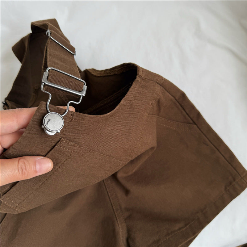 Utility Suspenders Shorts ワーク ショートオーバーオール【mh0013651】