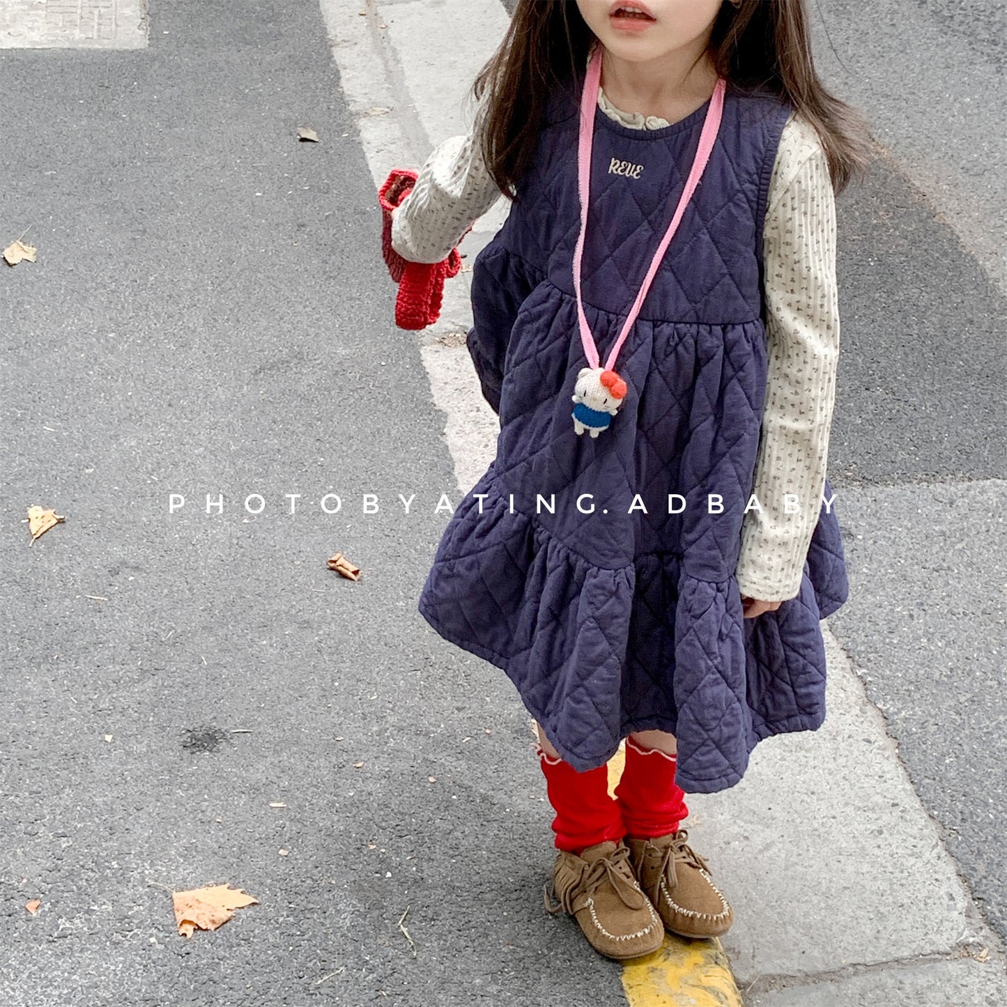 キルティングノースリーブワンピース【mh0010907】