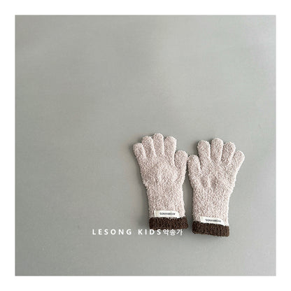 キッズ手袋 ミトン バイカラー ニット グローブ【mh0011820】