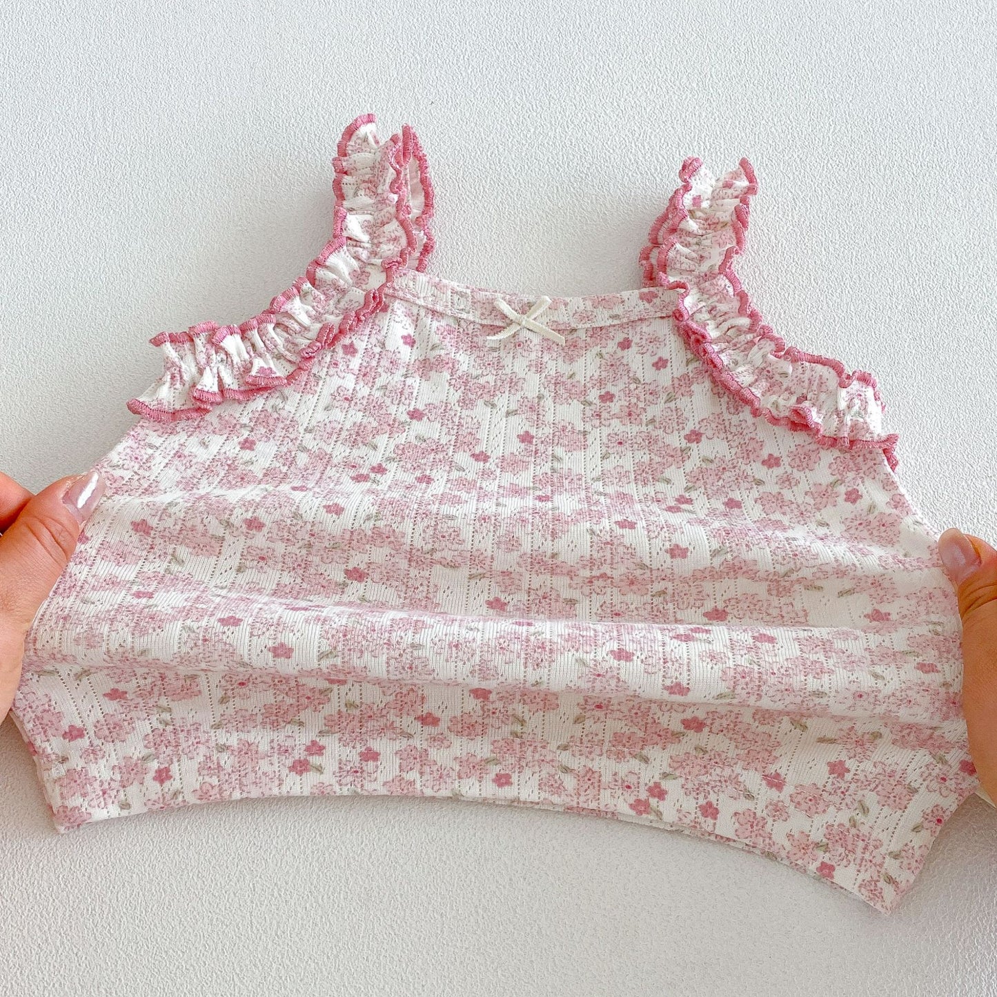 Floral Ruffle Tank Top Shorts Set 小花柄 キャミソールショートパンツ セット【mh0013432】