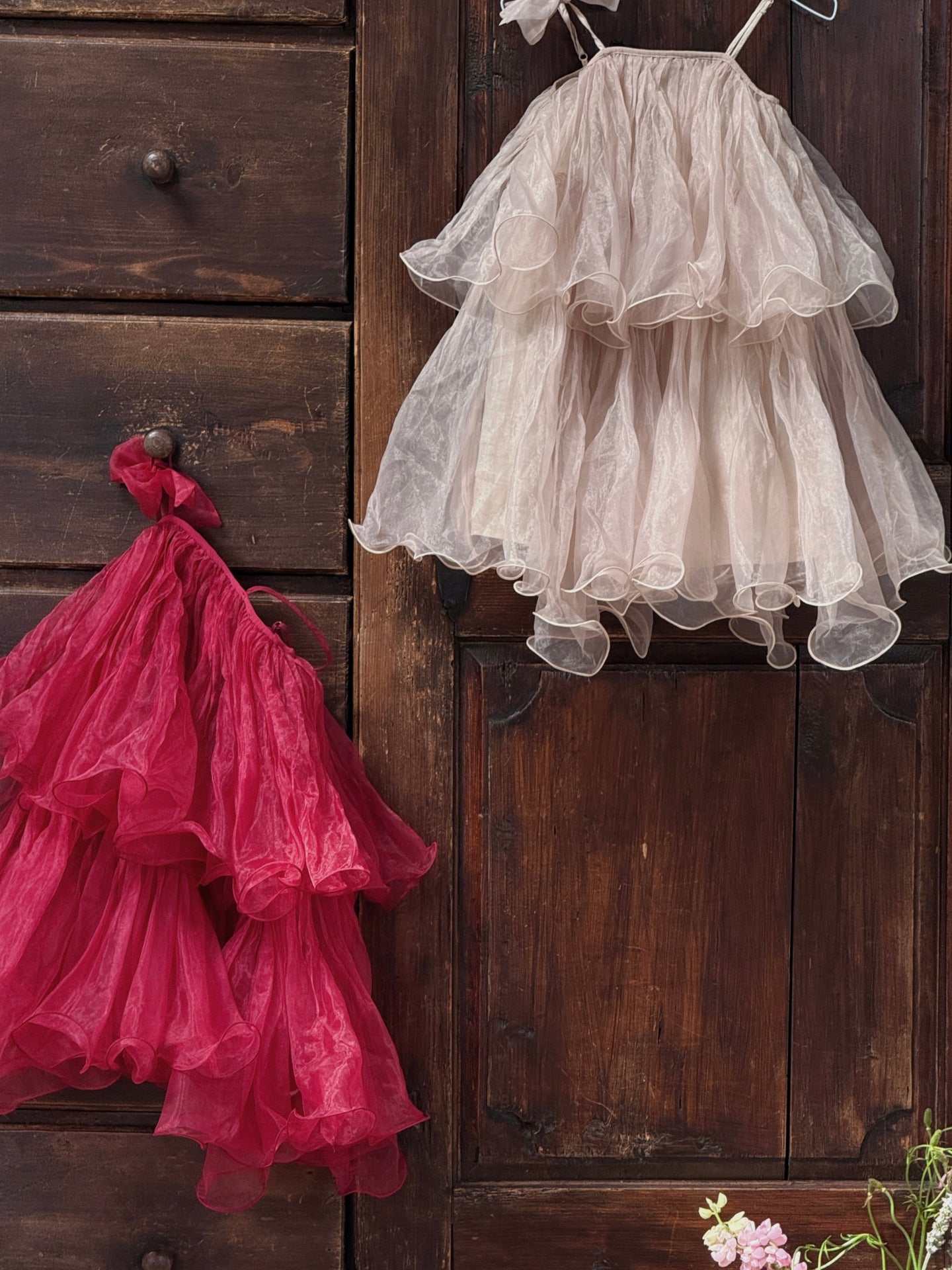 Spaghetti Strap Tulle Princess Dress チュール キャミソールワンピース【mh0013411】
