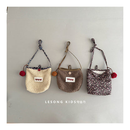 ベビーキッズバッグ ボアフリース ポシェット ポーチ 鞄【mh0011816】