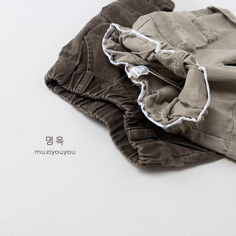 -フラップポケットルーズカーゴパンツ【mh0010875】 - mamahalo shop - ロングパンツ・スウェットパンツ -  べビー服 - 子供服 - 男の子 - 女の子