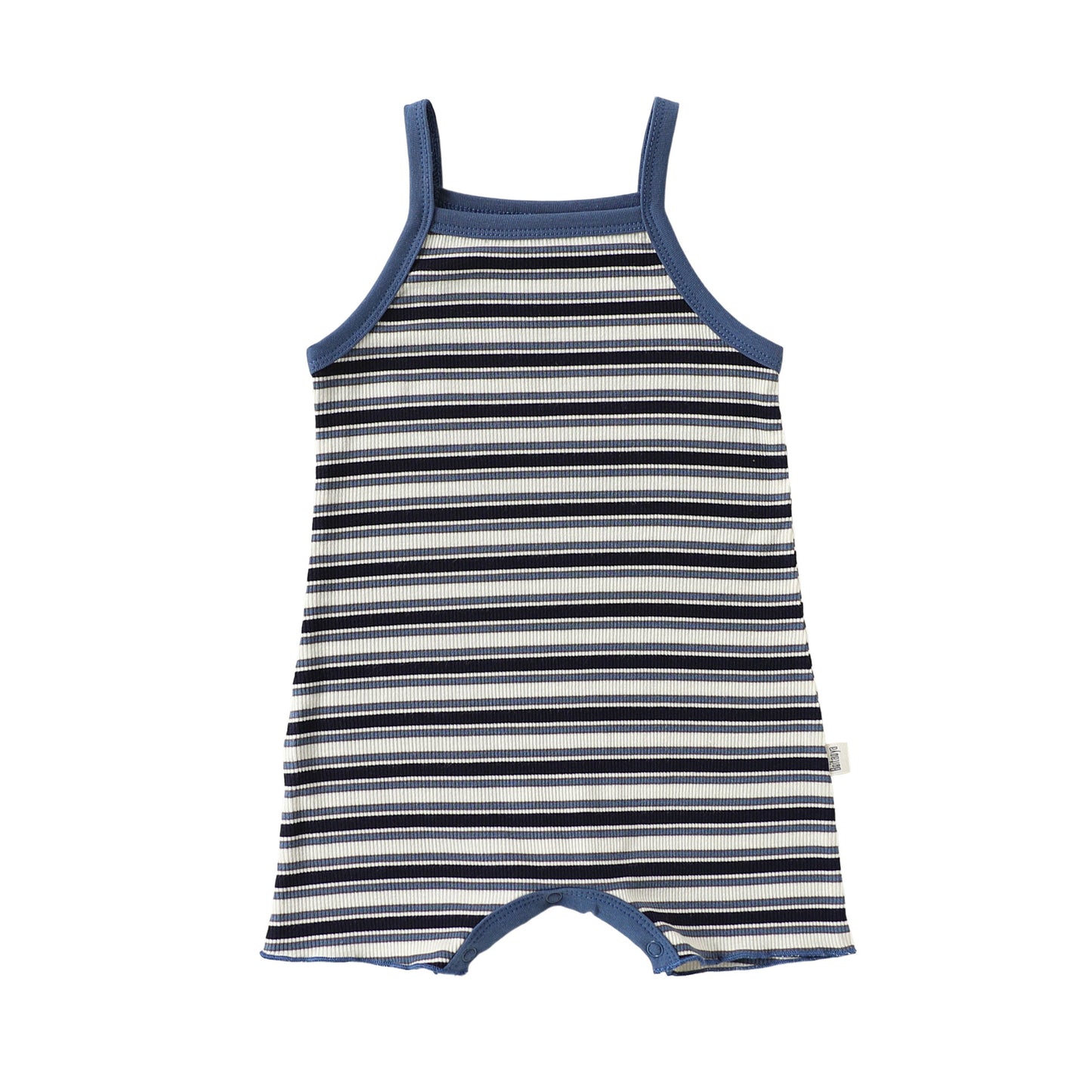 Sleeveless Striped Cotton Romper ボーダー ノースリーブロンパース【mh0013500】