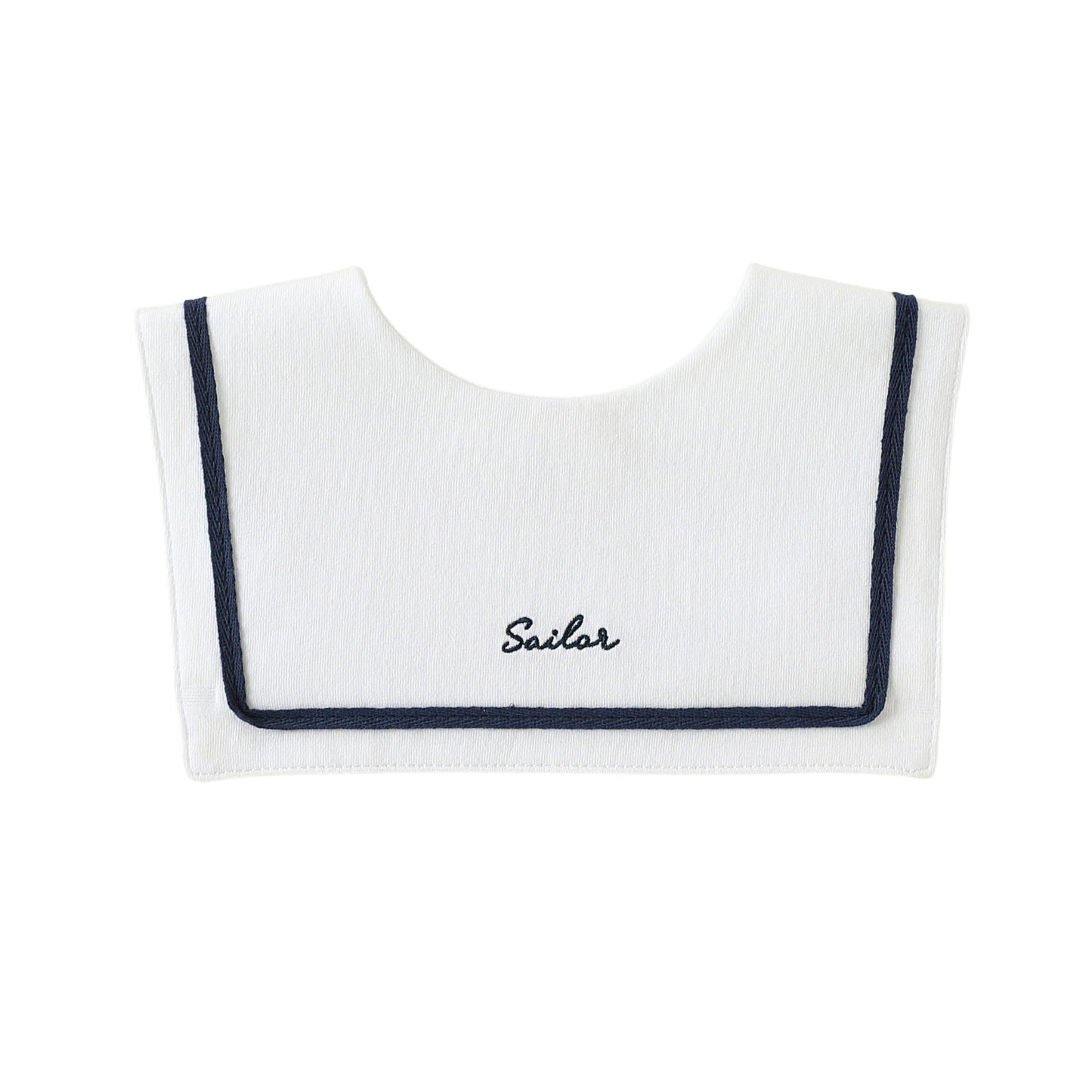 Embroidered Sailor Collar Bib セーラー スタイ つけ襟【mh0013498】