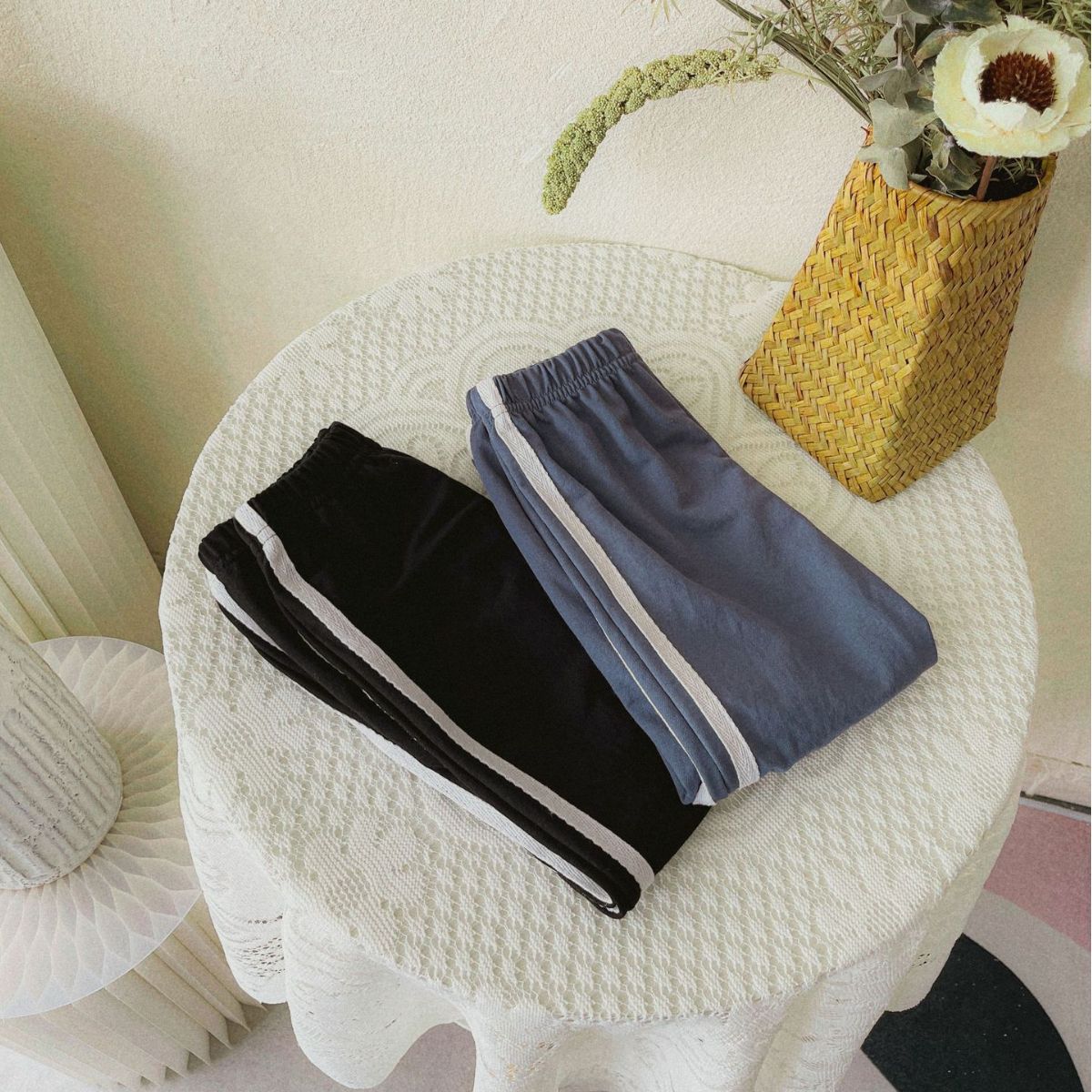 Side Stripe Cotton Sweatpants サイドライン ジョガーパンツ【mh0012636】
