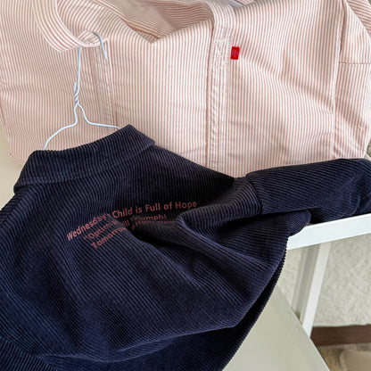 -コーデュロイシャツジャケット シャツコート【mh0010804】 - mamahalo shop - 長袖シャツ・ブラウス -  べビー服 - 子供服 - 男の子 - 女の子