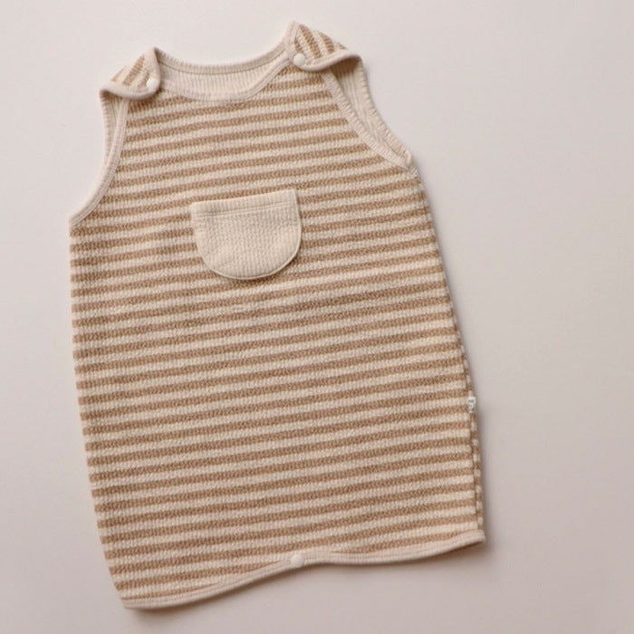 -ベビースリーパー ボーダー 寝袋 パジャマ【mh0003540】 - mamahalo shop - スリーパー -  べビー服 - 子供服 - 男の子 - 女の子