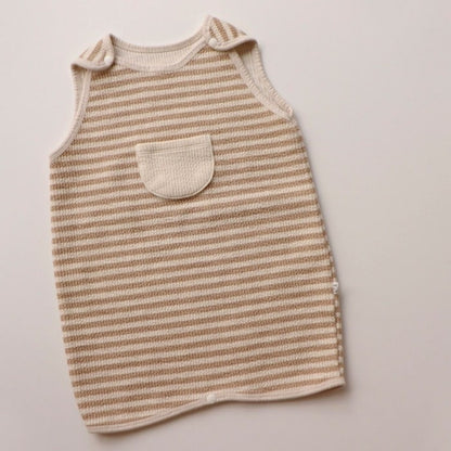 -ベビースリーパー ボーダー 寝袋 パジャマ【mh0003540】 - mamahalo shop - スリーパー -  べビー服 - 子供服 - 男の子 - 女の子