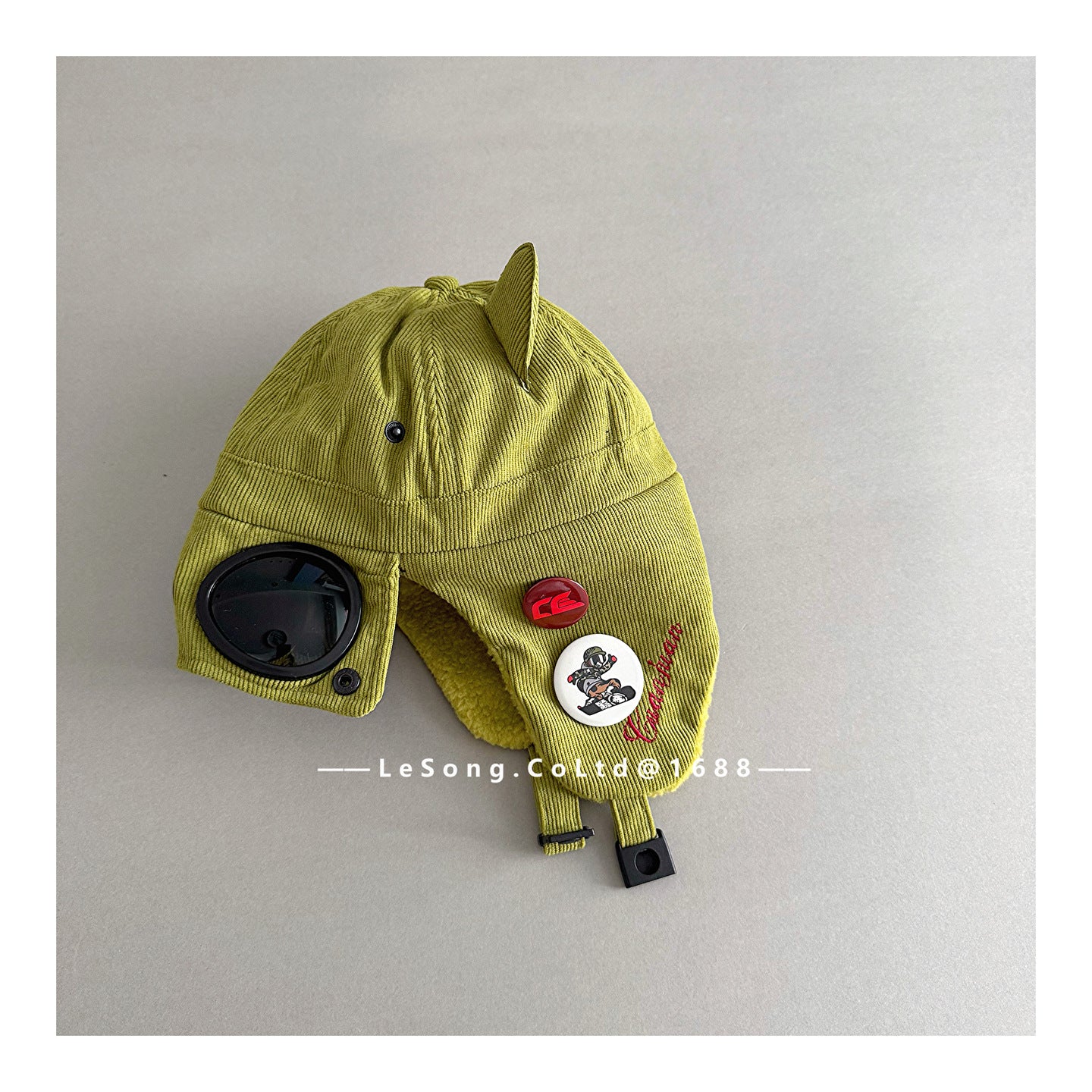 キッズ帽子 ねこ耳 サングラス フライトハット パイロットキャップ【mh0011811】