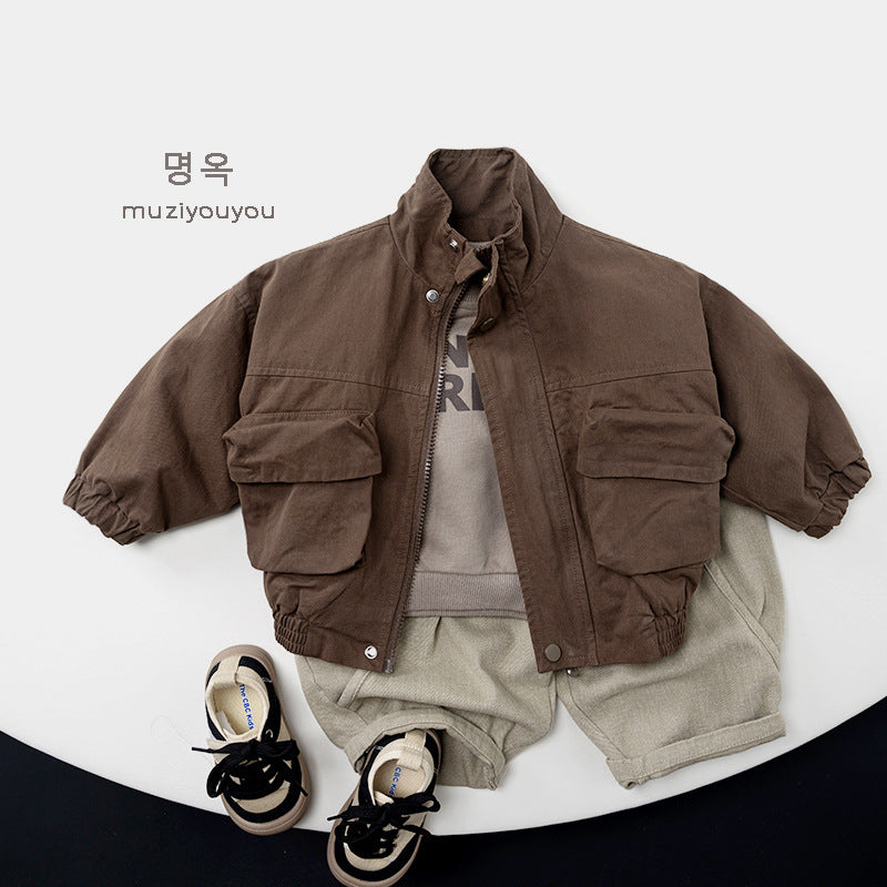 -ロゴプリントスウェットシャツ【mh0010858】 - mamahalo shop - トレーナー・フーディ -  べビー服 - 子供服 - 男の子 - 女の子