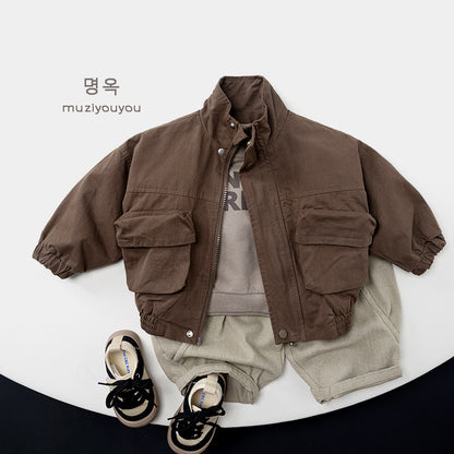 -ロゴプリントスウェットシャツ【mh0010858】 - mamahalo shop - トレーナー・フーディ -  べビー服 - 子供服 - 男の子 - 女の子